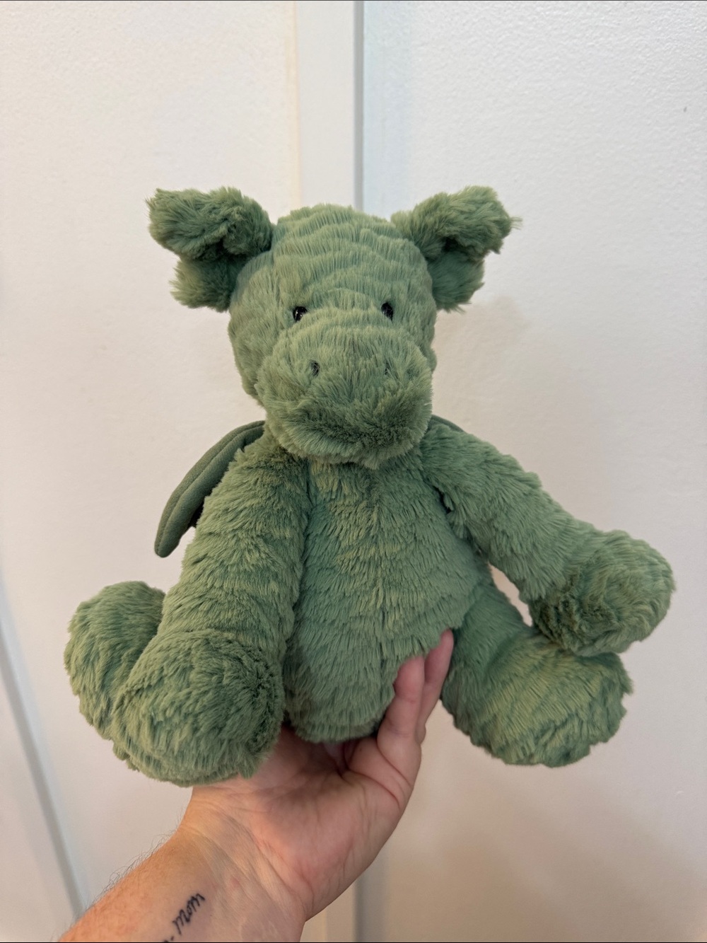 JELLYCAT Fuddlewuddle Green Plush Dragon